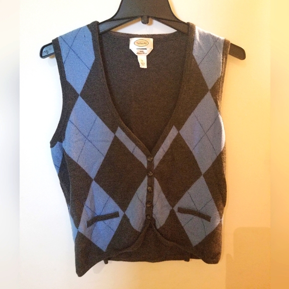 Talbots Argyle Vest - Wool - Large - Picture 1 of 5